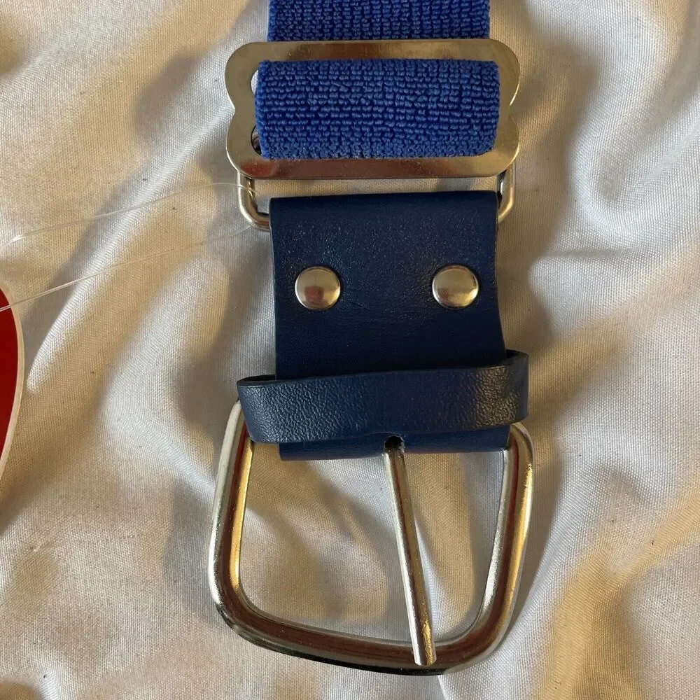 NWT Adams Youth Elastic Baseball Softball‎ Belt 1.5” Wide (18-40”) Blue